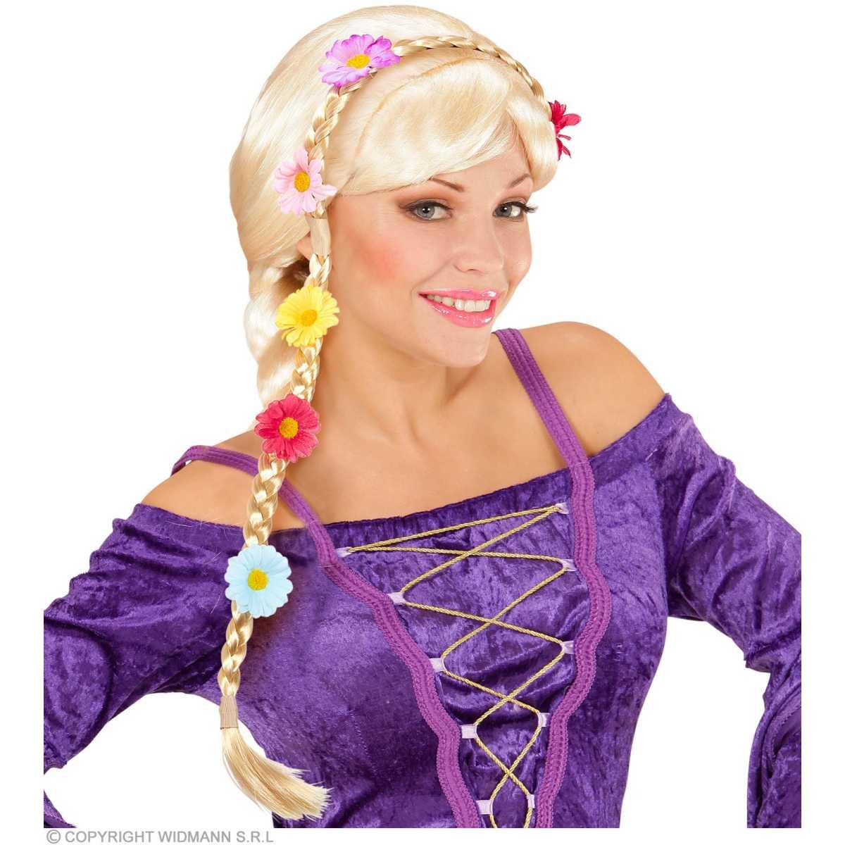 Cerchietto con Treccia Bionda e Fiori |Widmann
