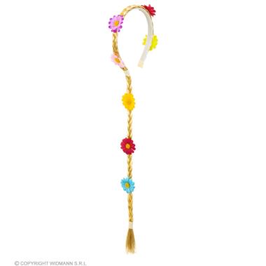 Cerchietto con Treccia Bionda e Fiori |Widmann