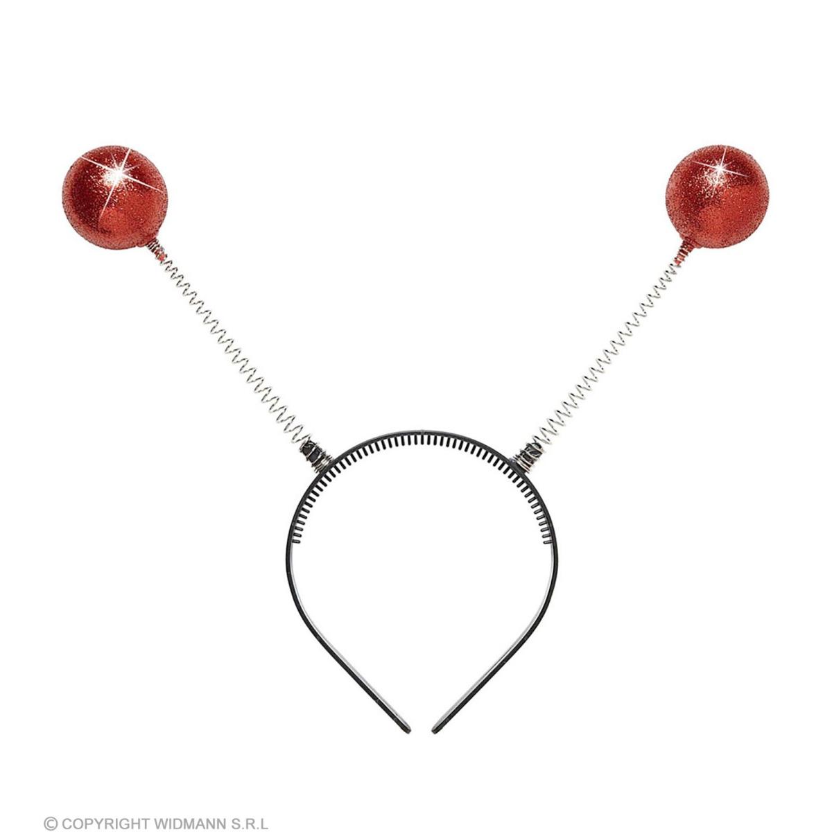 Cerchietto Antenne Rosse Glitter |Widmann