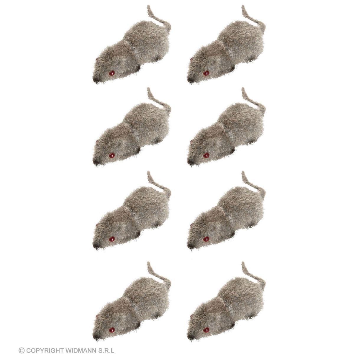 Topo Peloso Grigio cm.5 Set pz.8 |Widmann