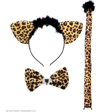 Leopardo con Cerchietto Papillon e Coda |Widmann