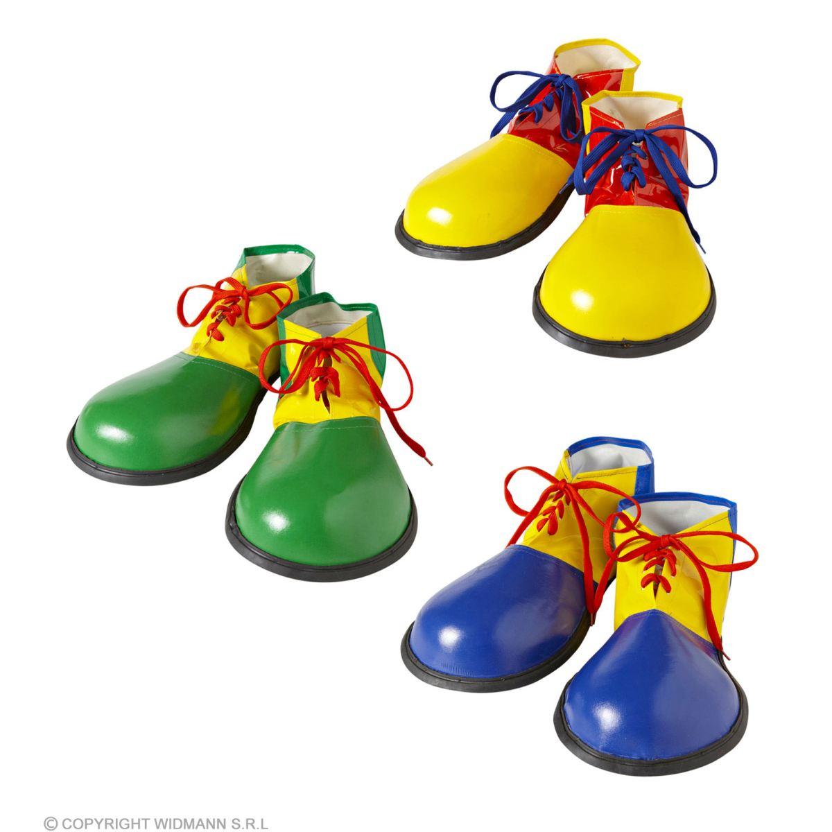 Scarpe Clown Adulto 3 Colori Assortiti |Widmann