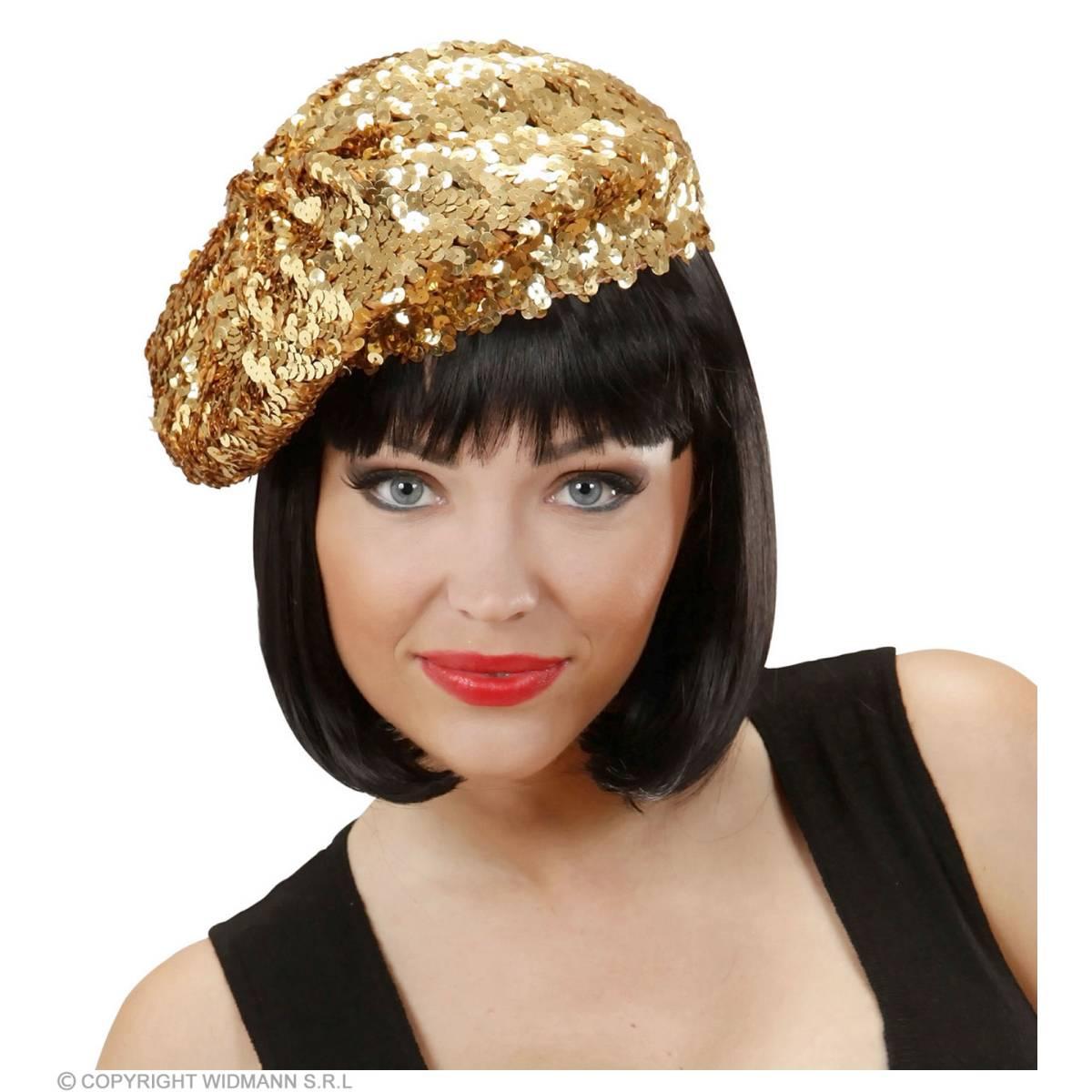 Cappello Basco Paillettes Oro |Widmann