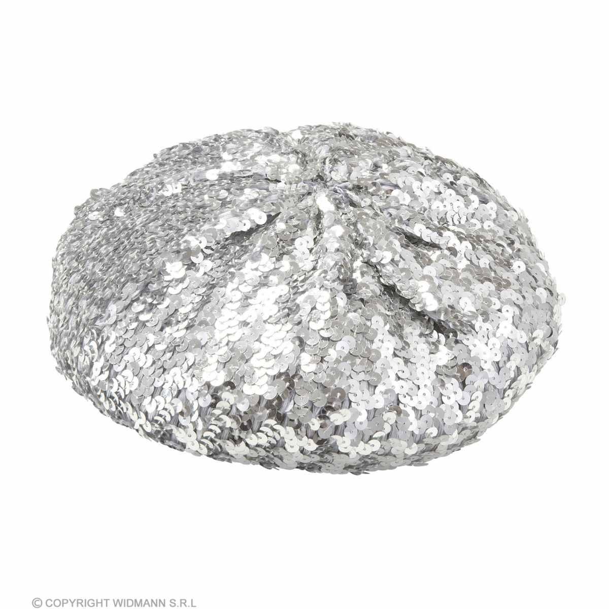 Cappello Basco Paillettes Argento |Widmann