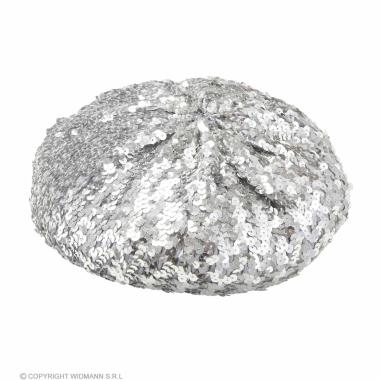 Cappello Basco Paillettes Argento |Widmann