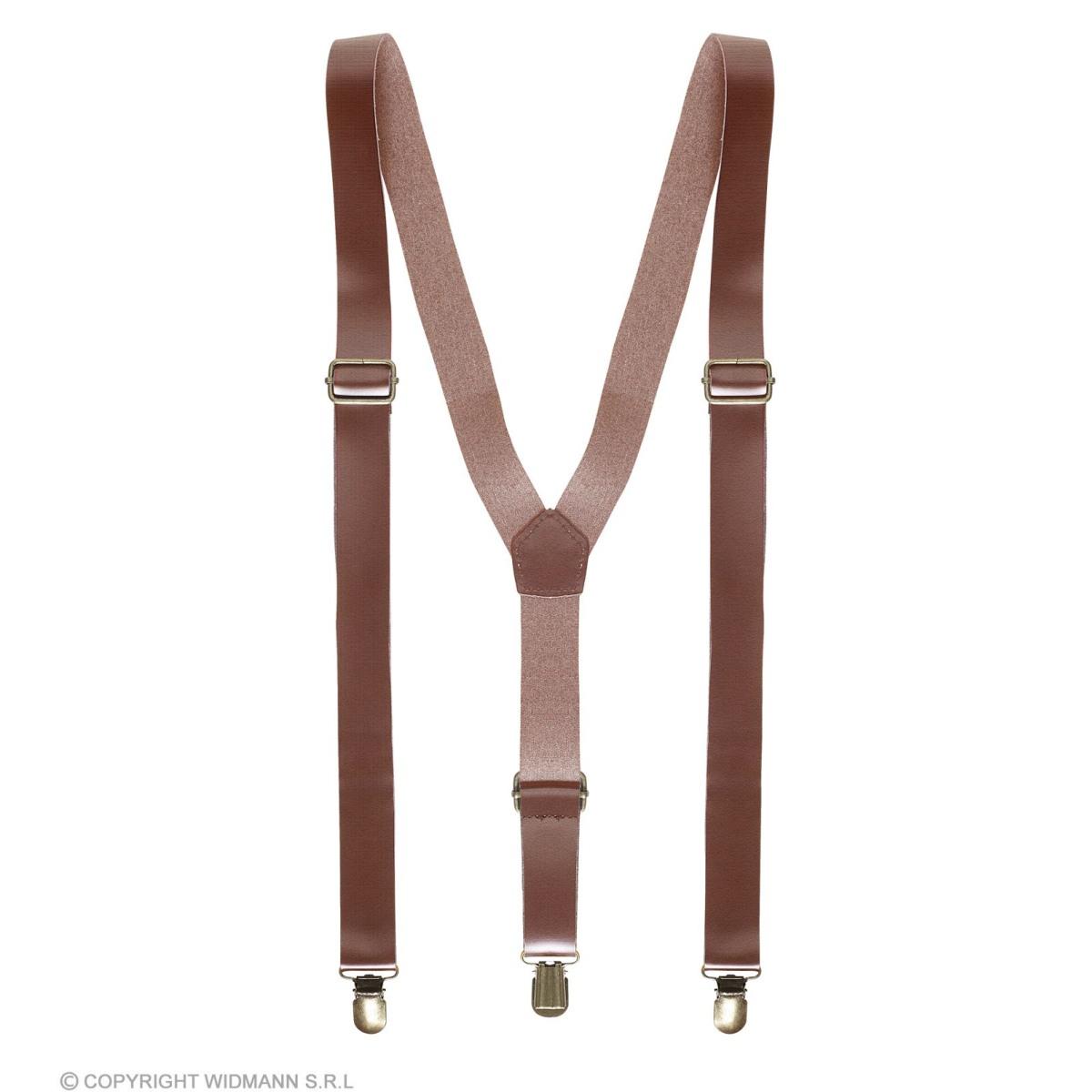 Bretelle Similpelle Marroni |Widmann