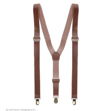 Bretelle Similpelle Marroni |Widmann