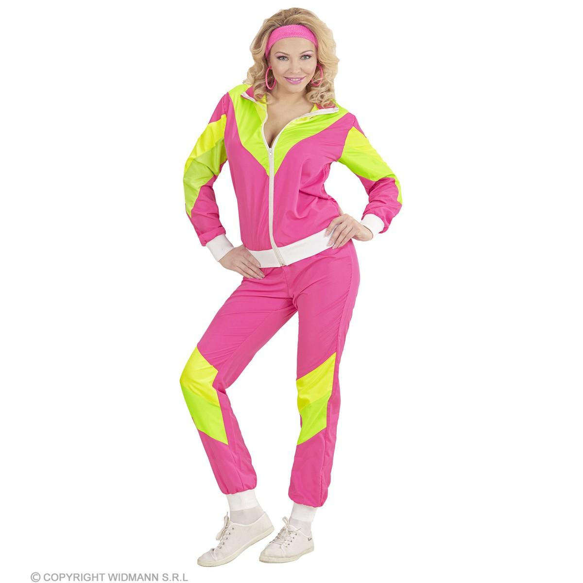 Costume Tuta Anni '80 Rosa |Widmann