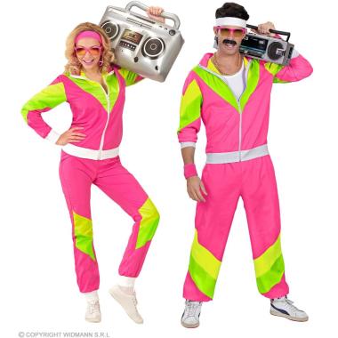 Costume Tuta Anni '80 Rosa |Widmann