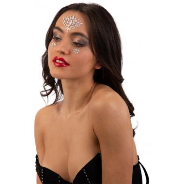 Trucco Decorazioni Adesive Viso Crystal Fluorescenti |Carnival Toys