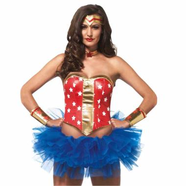 Costume Super Woman Sexy Set pz.4 |Leg Avenue