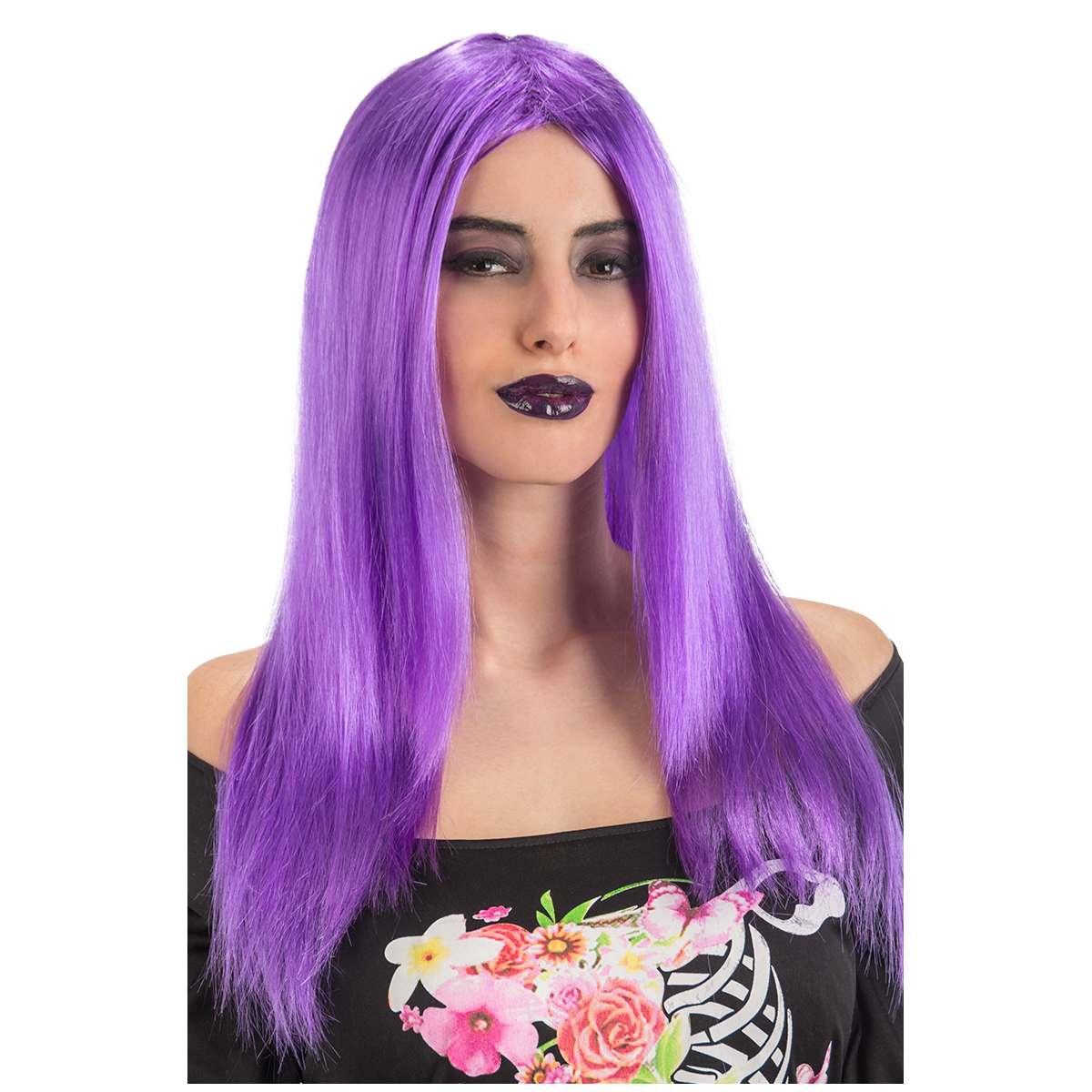 Parrucca Viola Liscia |Carnival Toys