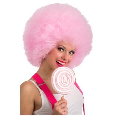 Parrucca Afro cm.Ø40 Rosa |Carnival Toys