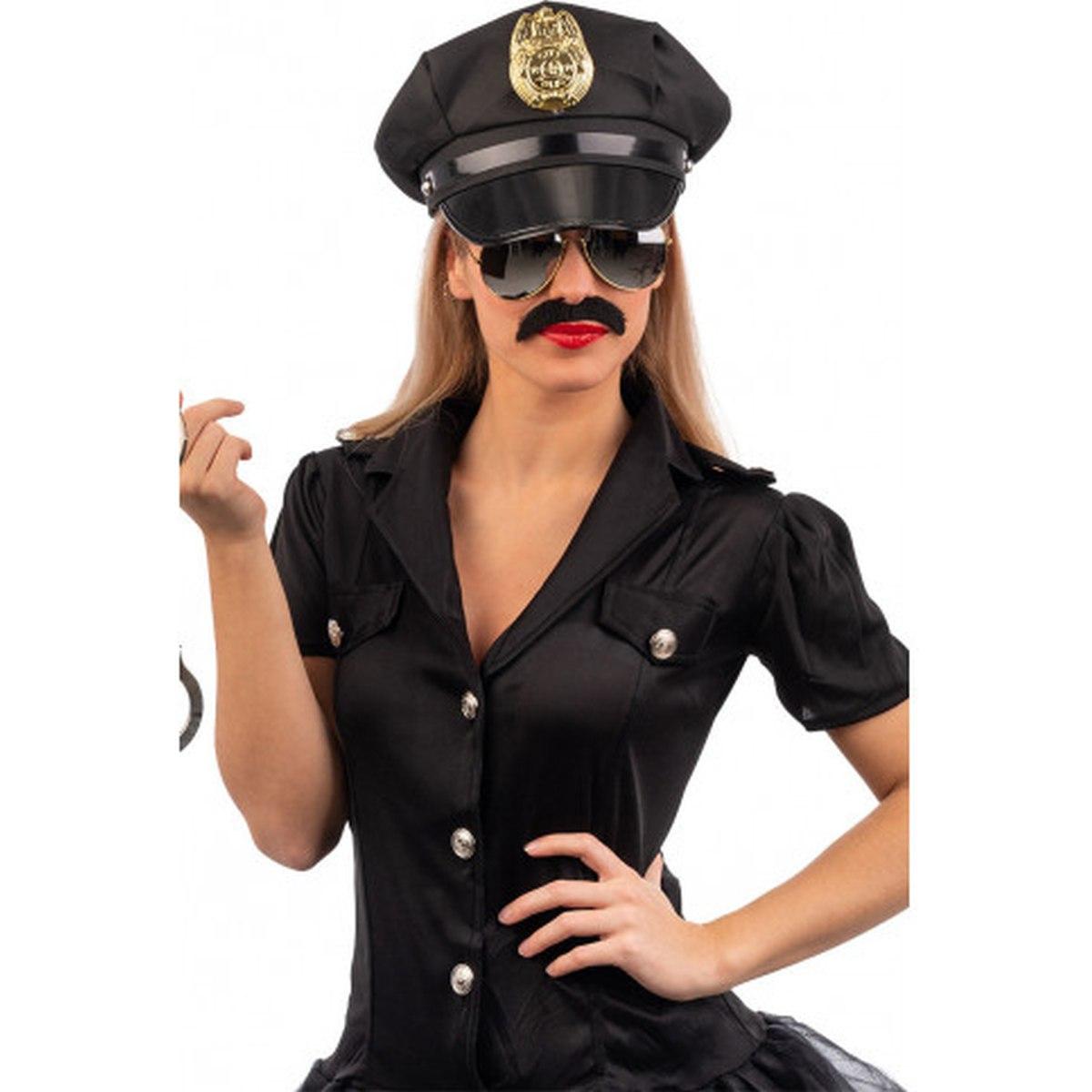 Costume Poliziotto con Cappello Manette Baffi e Occhiali 181 |Carnival Toys