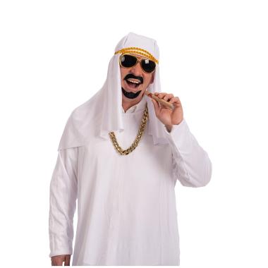 Sceicco con Cappello Occhiali Collana e Sigaro |Carnival Toys