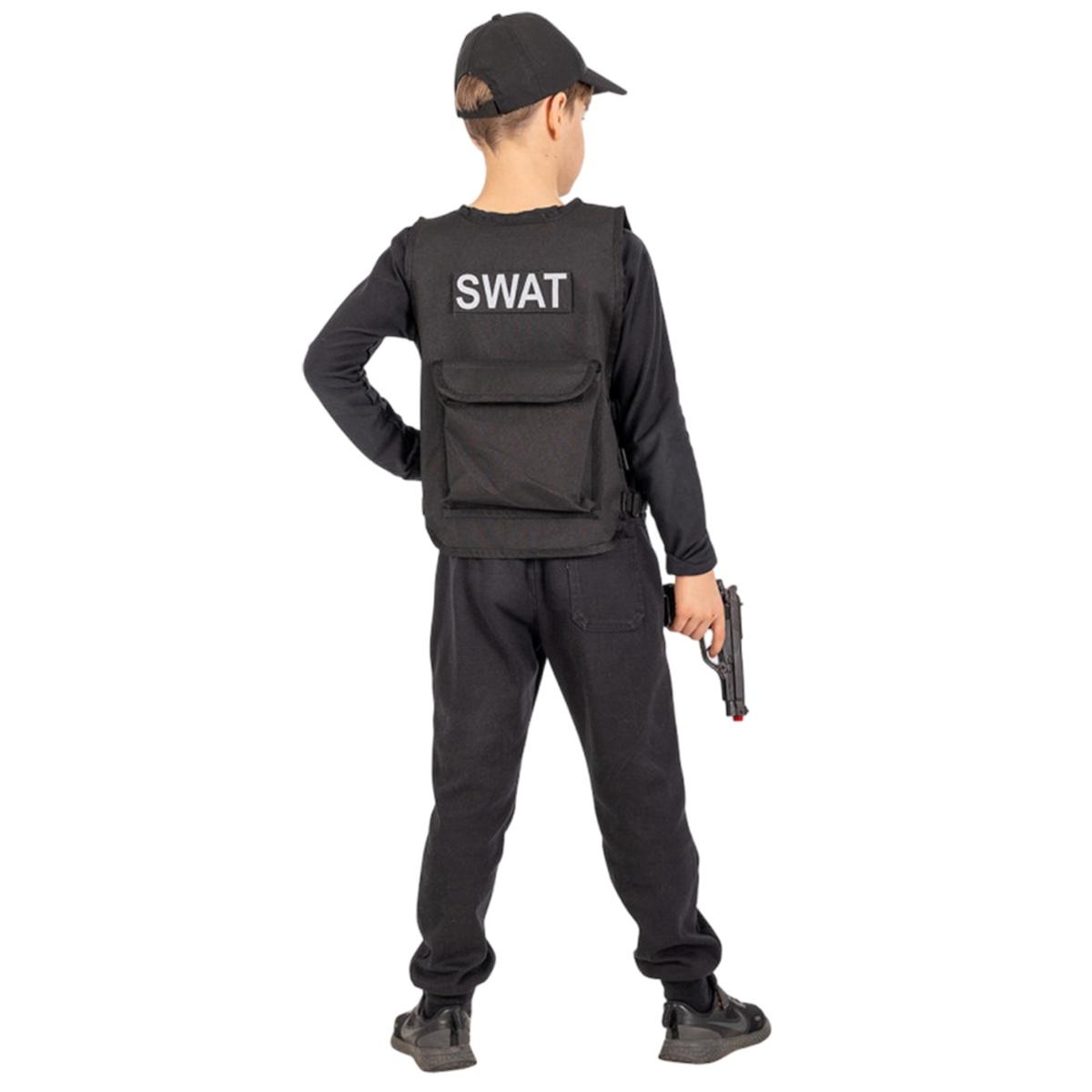 Costume S.W.A.T. con Costume Giubbotto Cappello e Pistola |Carnival Toys