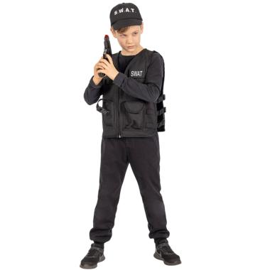 Costume S.W.A.T. con Costume Giubbotto Cappello e Pistola |Carnival Toys