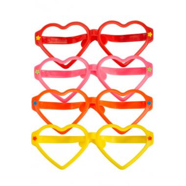 Occhiali Clown Giganti Cuore 4 Colori Disponibili |Carnival Toys