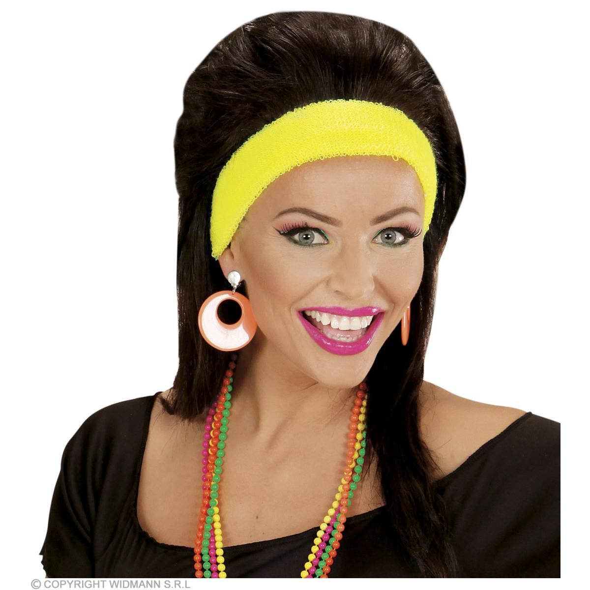 Orecchini Disco Cerchi Arancioni |Widmann