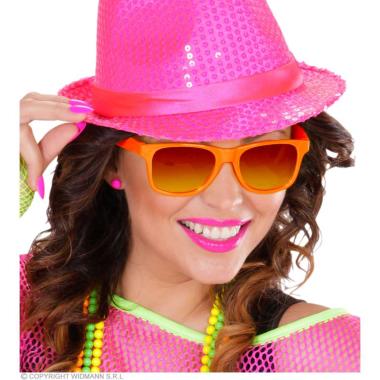 Occhiali Arancioni Neon Anni '80 |Widmann