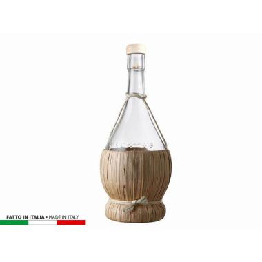Bottiglia Vetro Fiasco Impagliato Lt.2 | M2 Store
