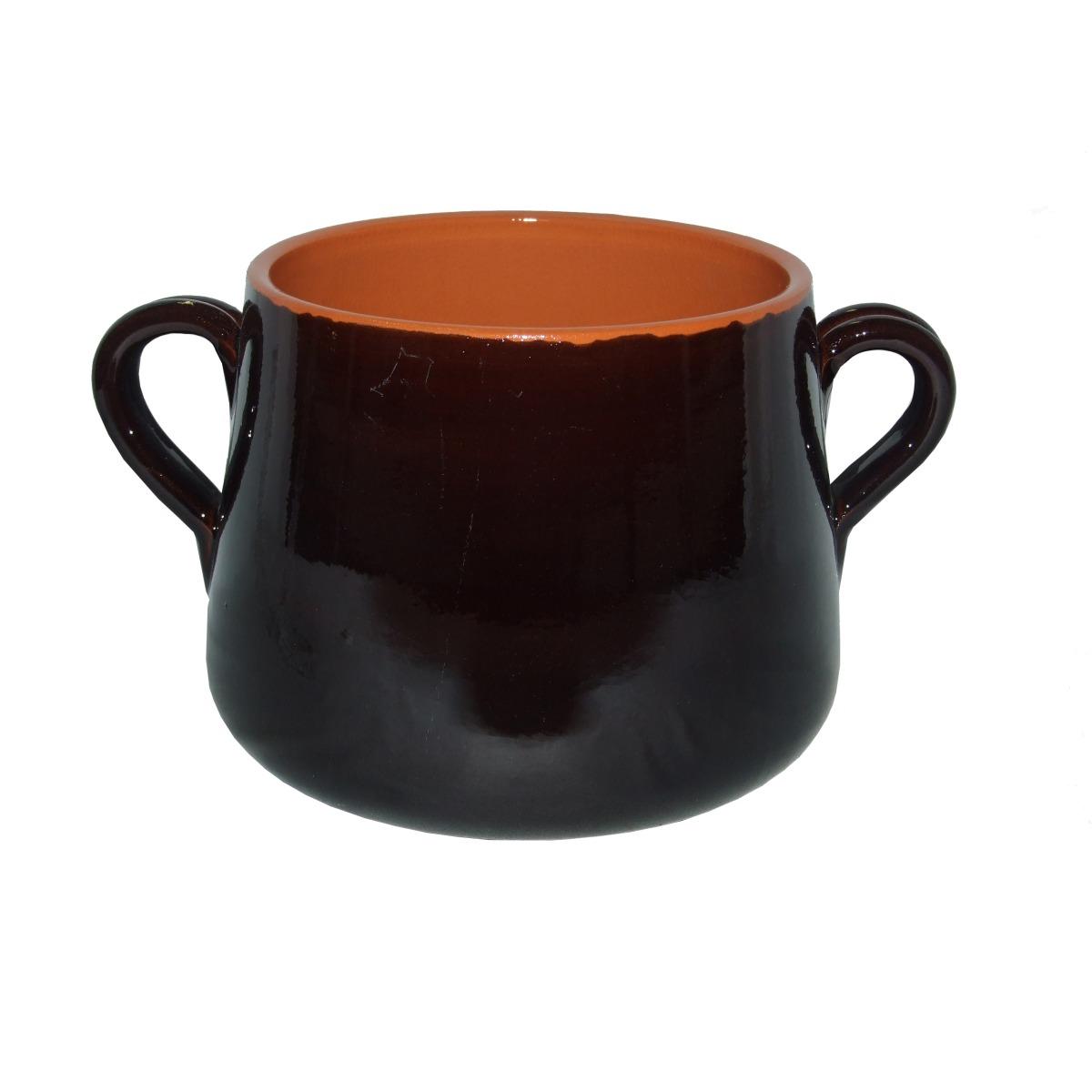 Pentola Marmitta Terracotta cm.18 Valdelsa con Manici