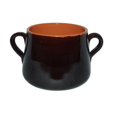 Pentola Marmitta Terracotta cm.18 Valdelsa con Manici