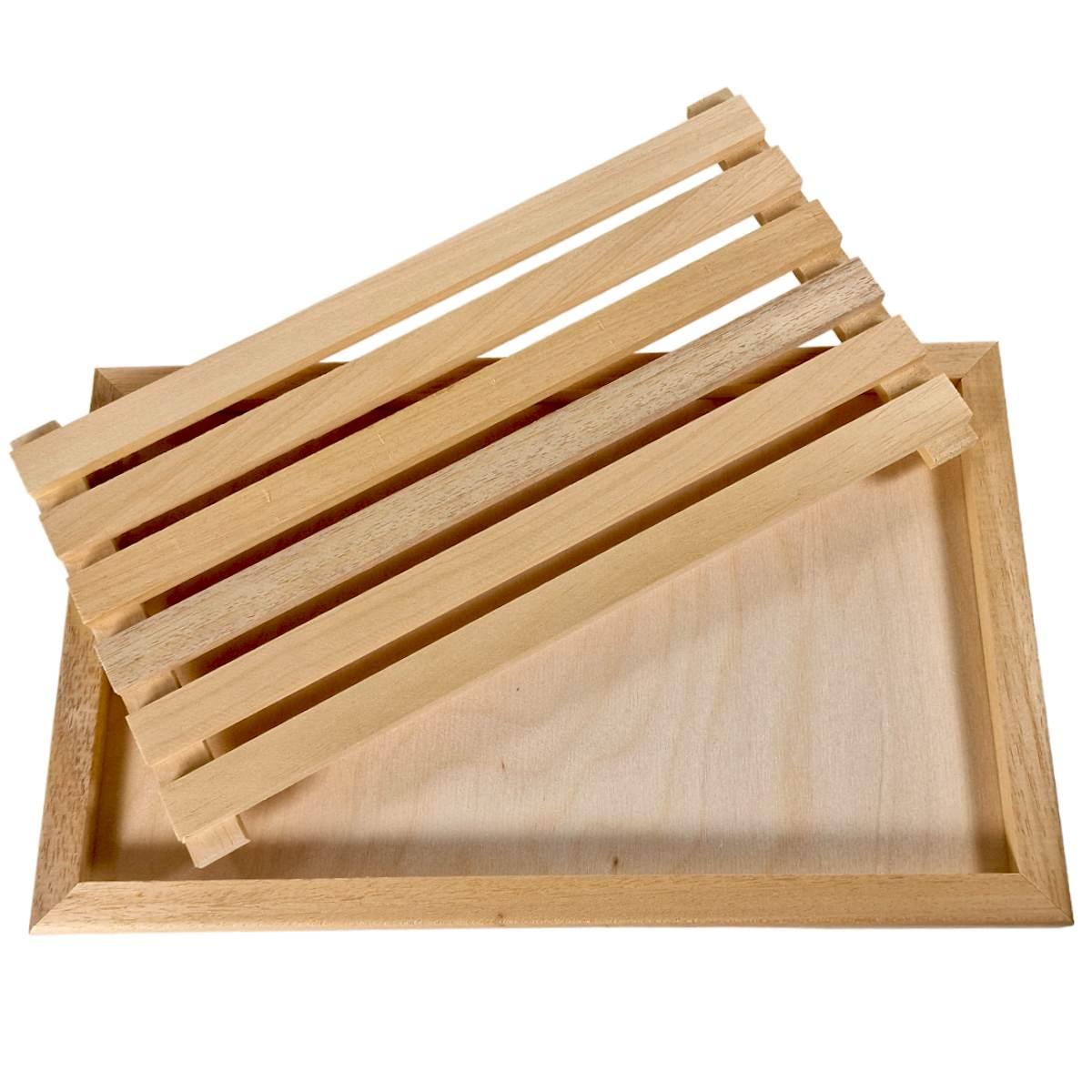 Tagliere Legno Tagliapane con Griglia cm.38 | Casa Conte