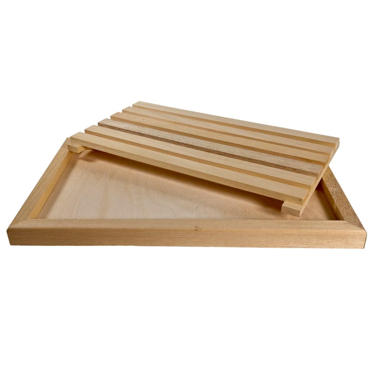 Tagliere Legno Tagliapane con Griglia cm.38 | Casa Conte