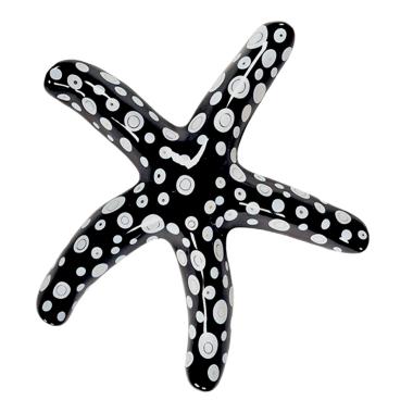 Decorazione Stella Marina Ceramica Nera cm.25 | Montemaggi