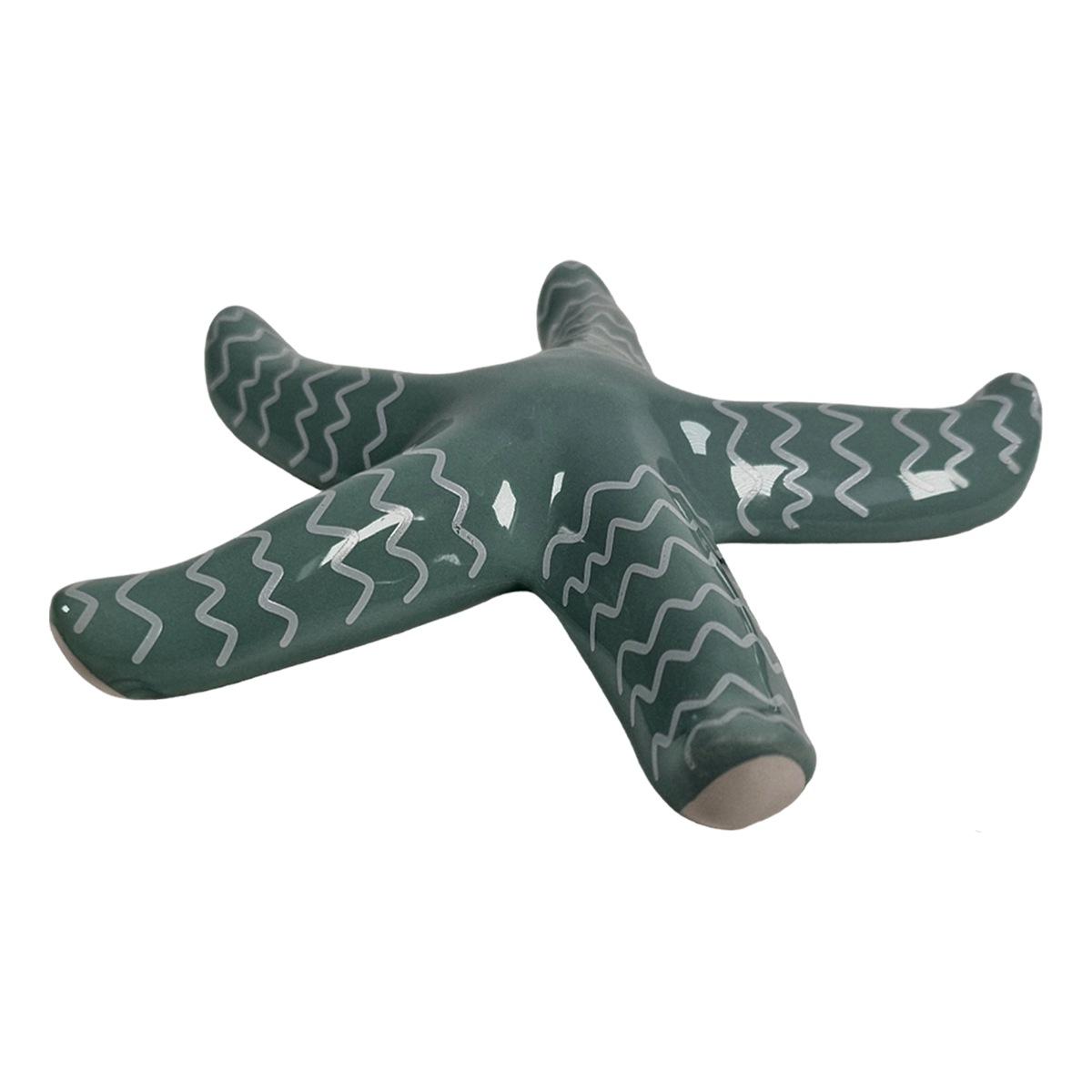 Decorazione Stella Marina Ceramica Azzurra cm.18 | Montemaggi