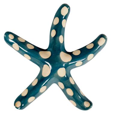 Decorazione Stella Marina Ceramica Azzurra cm.25 | Montemaggi