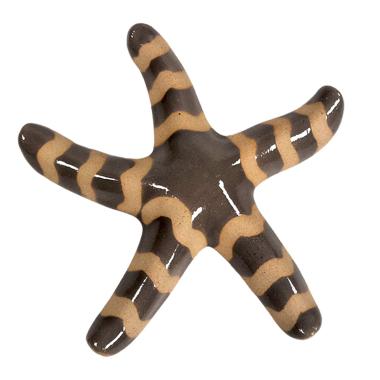 Decorazione Stella Marina Ceramica Grigio cm.18 | Montemaggi