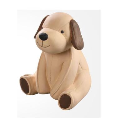 Salvadanaio Ceramica Cagnolino Beige cm.17x15x19 | Mascagni