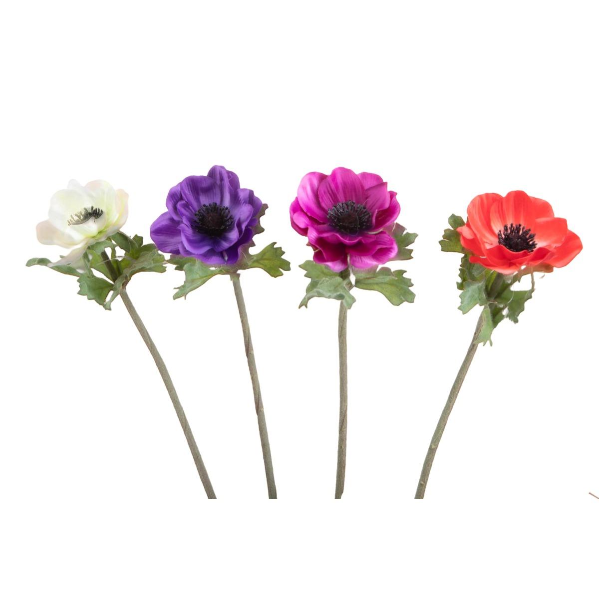 Fiore Anemone Viola Scuro cm.37 | Bianchi Dino