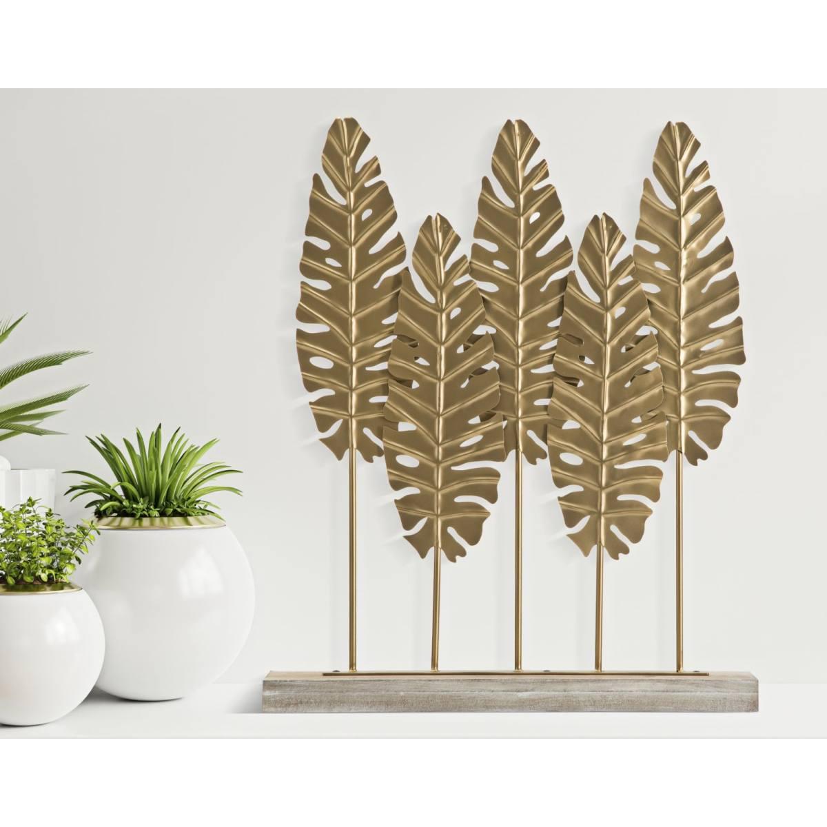 Scultura Long Leaf cm.47x10x57,5 |Mauro Ferretti