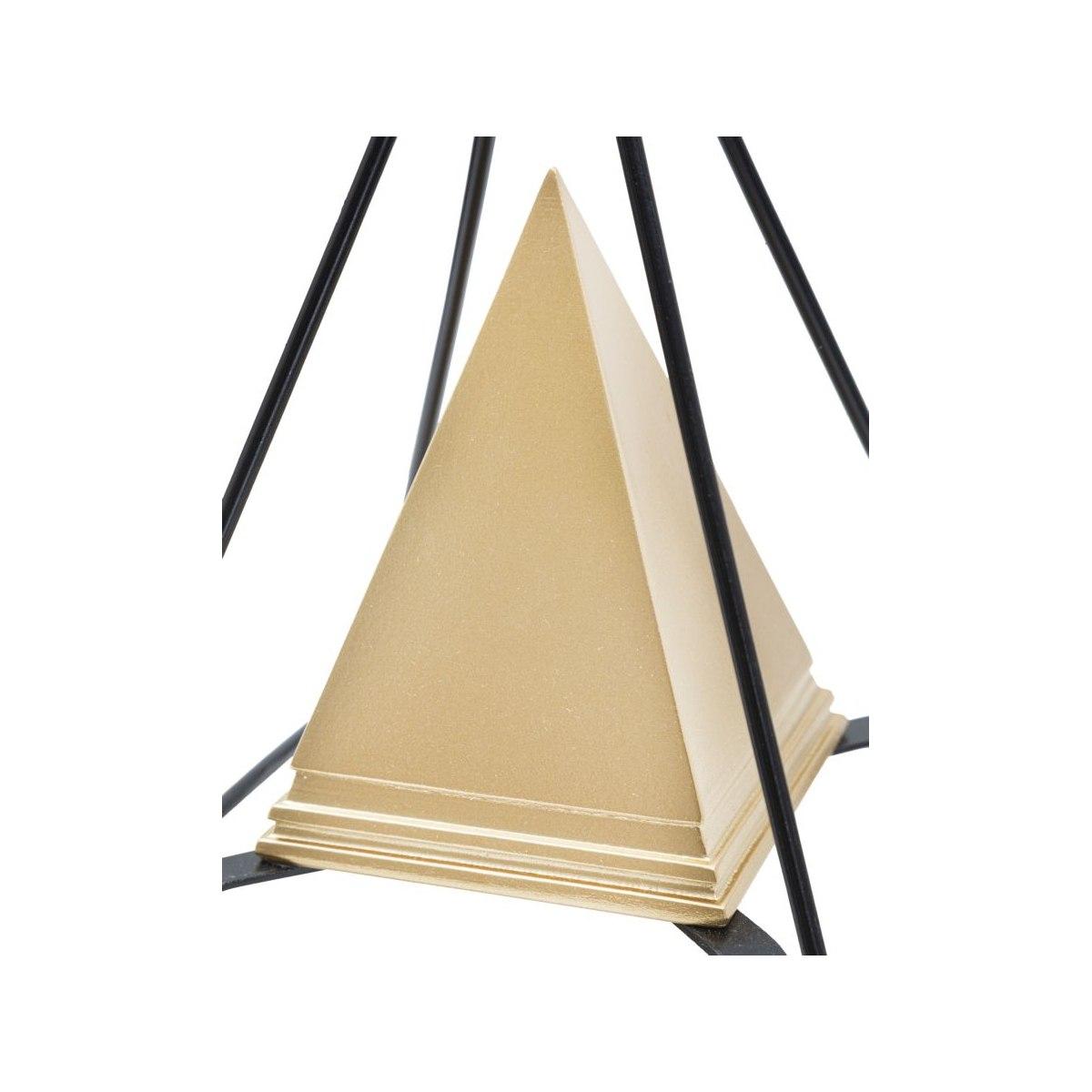Piramide Gold Con Ferro cm.15x15x21 |Mauro Ferretti