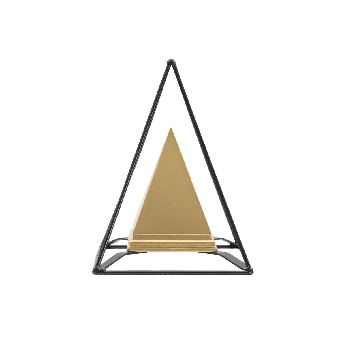 Piramide Gold Con Ferro cm.15x15x21 |Mauro Ferretti