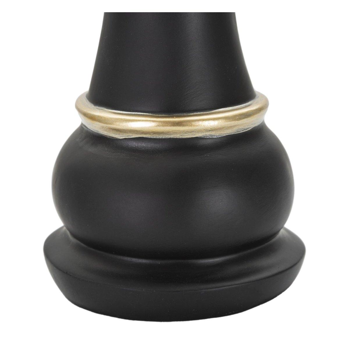 Scacchi Regina Nera Oro Cm Ø9x25,5 |Mauro Ferretti