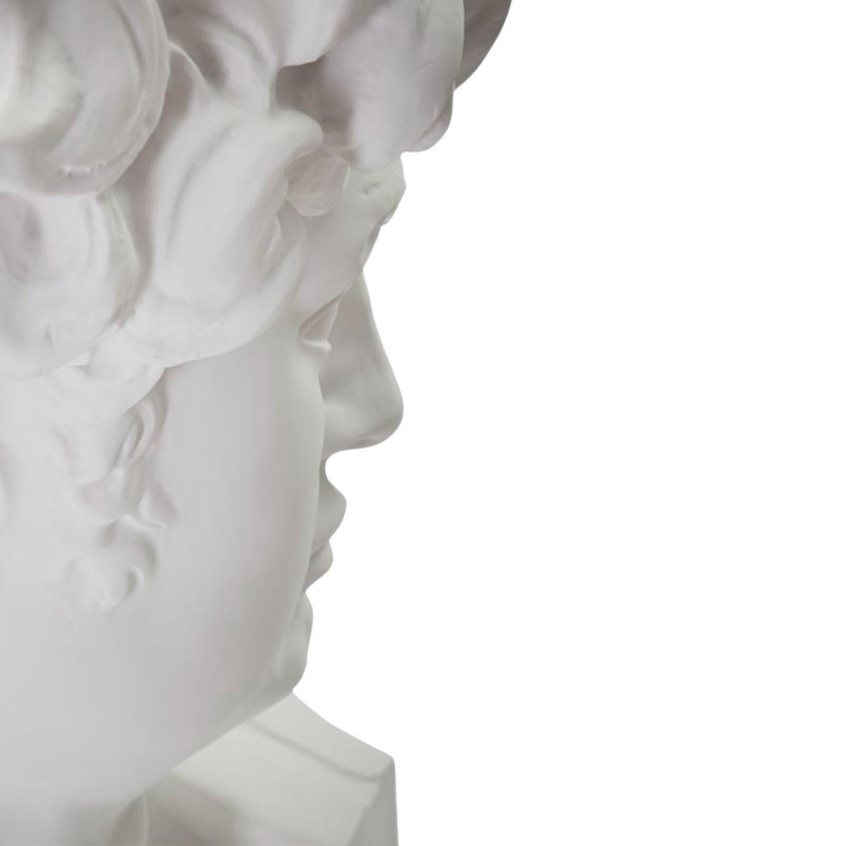 Scultura Testa Antica Bianca cm.44x35,5x60 |Mauro Ferretti