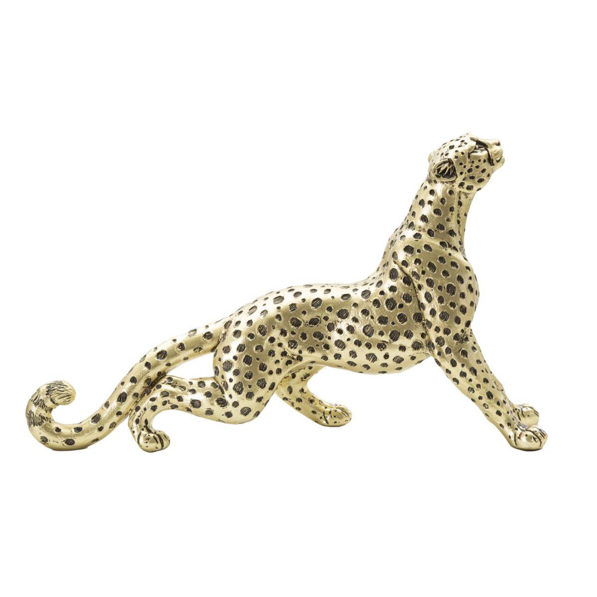 Scultura Leopardo Points Seduto cm.33x7,7x19,5 |Mauro Ferretti