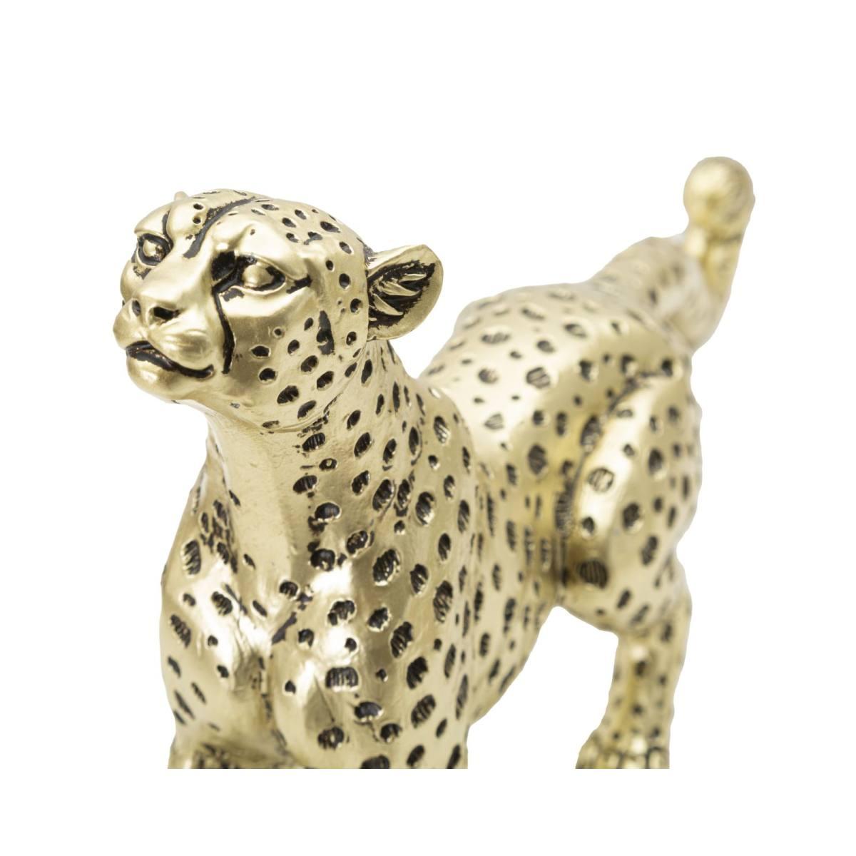 Scultura Leopardo Points Seduto cm.33x7,7x19,5 |Mauro Ferretti