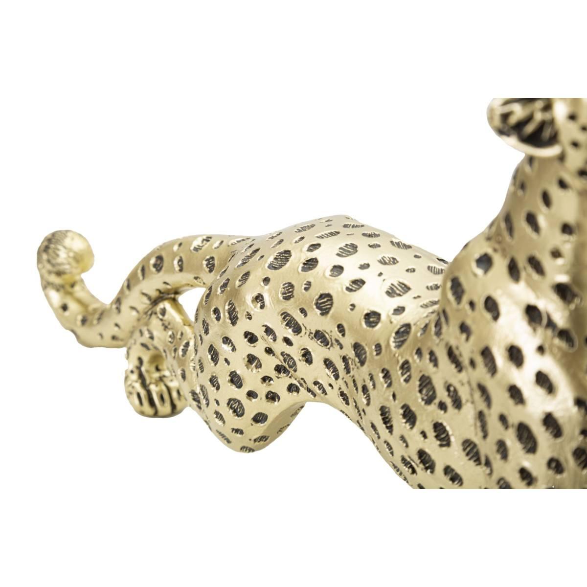 Scultura Leopardo Points Seduto cm.33x7,7x19,5 |Mauro Ferretti