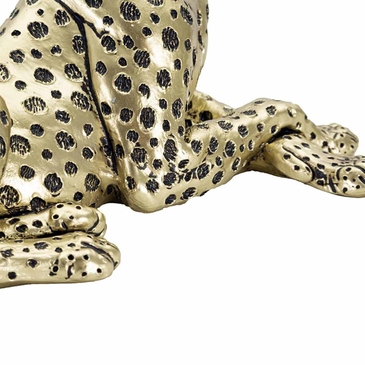 Leopardo Points Oro Sdraiato cm.27,3x10,3x13,9 |Mauro Ferretti