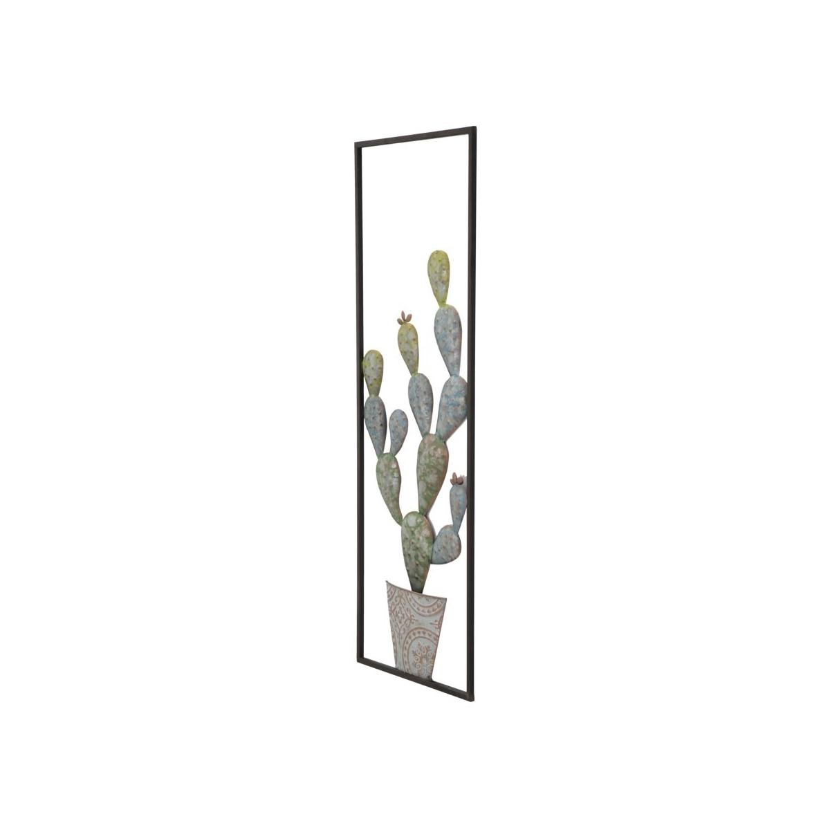 Quadro Pannello In Ferro Cactus-Frame Mod.A cm.31x2,5x90 |Mauro Ferretti