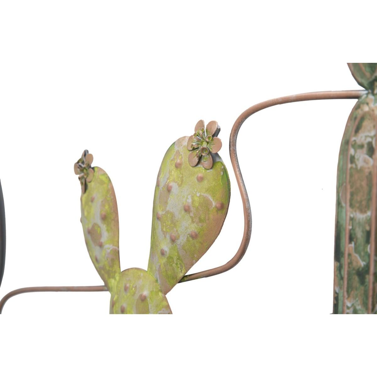 Quadro Pannello In Ferro Cactus Mod.B cm.90x2,5x64 |Mauro Ferretti