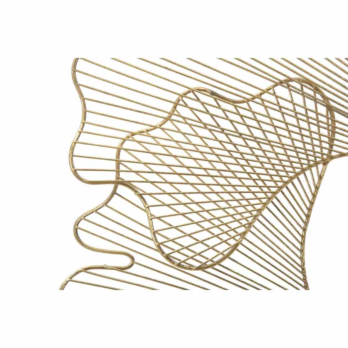 Quadro Pannello In Ferro Glam Leaf cm.79x5x68 |Mauro Ferretti