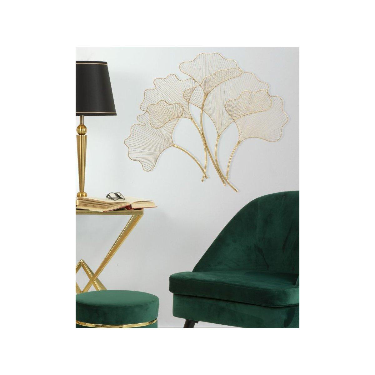 Quadro Pannello In Ferro Glam Leaf cm.79x5x68 |Mauro Ferretti