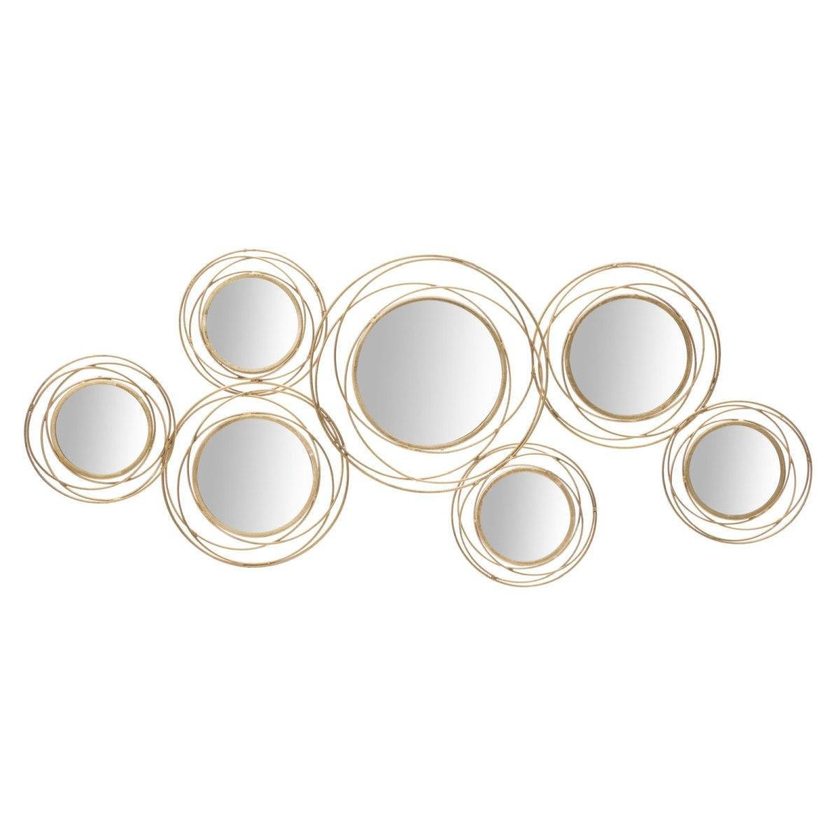 Pannello Specchio Gold Round cm.124,5x4x53,5 |Mauro Ferretti