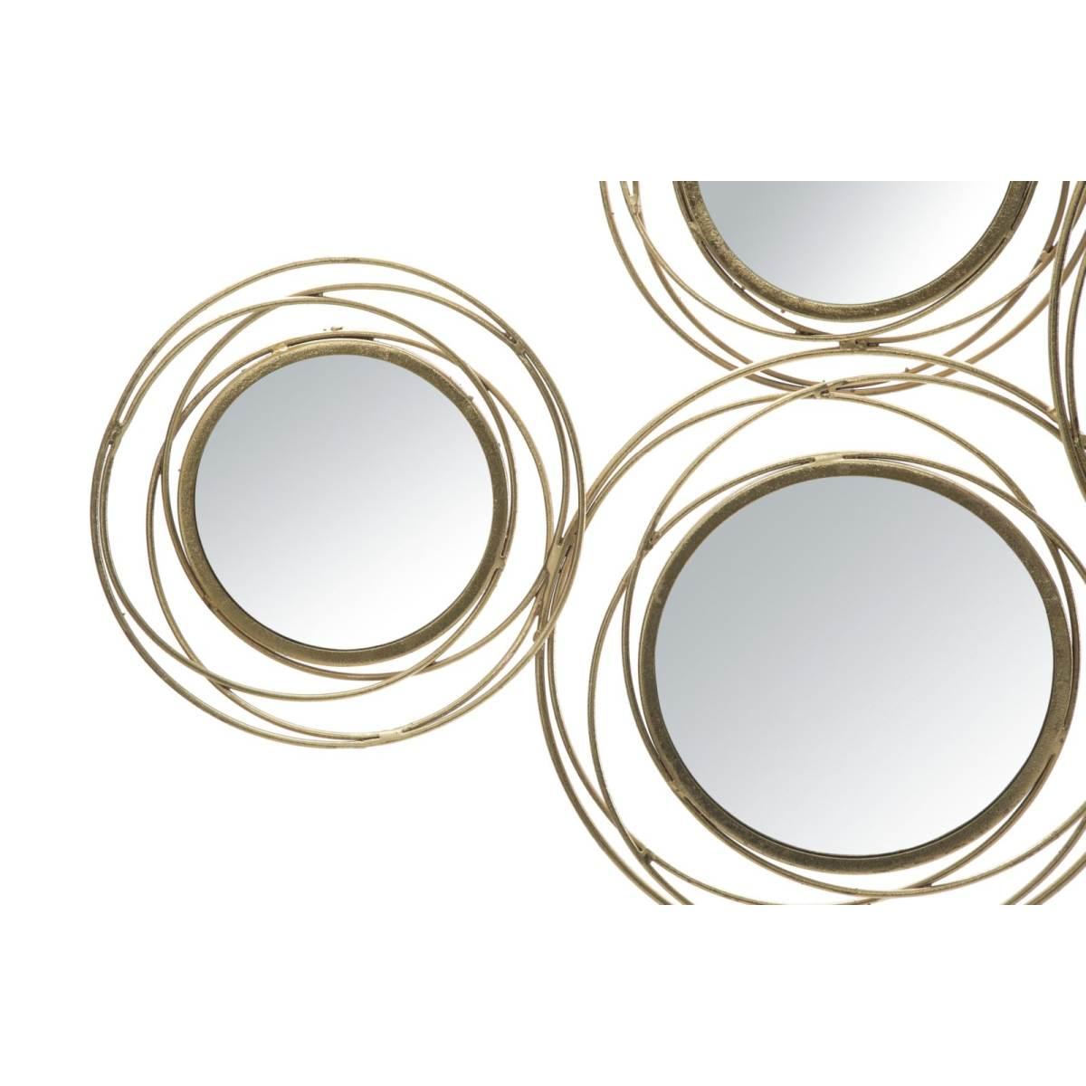 Pannello Specchio Gold Round cm.124,5x4x53,5 |Mauro Ferretti